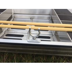 AQUARIB 4000 jolle - inkl. Haswing 110 lbs motorpakke m/ lithiumbatteri/Bluetooth + COVER