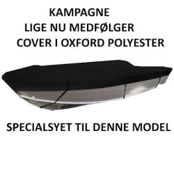 AQUARIB 4000 jolle - inkl. Haswing 110 lbs motorpakke m/ lithiumbatteri/Bluetooth + COVER