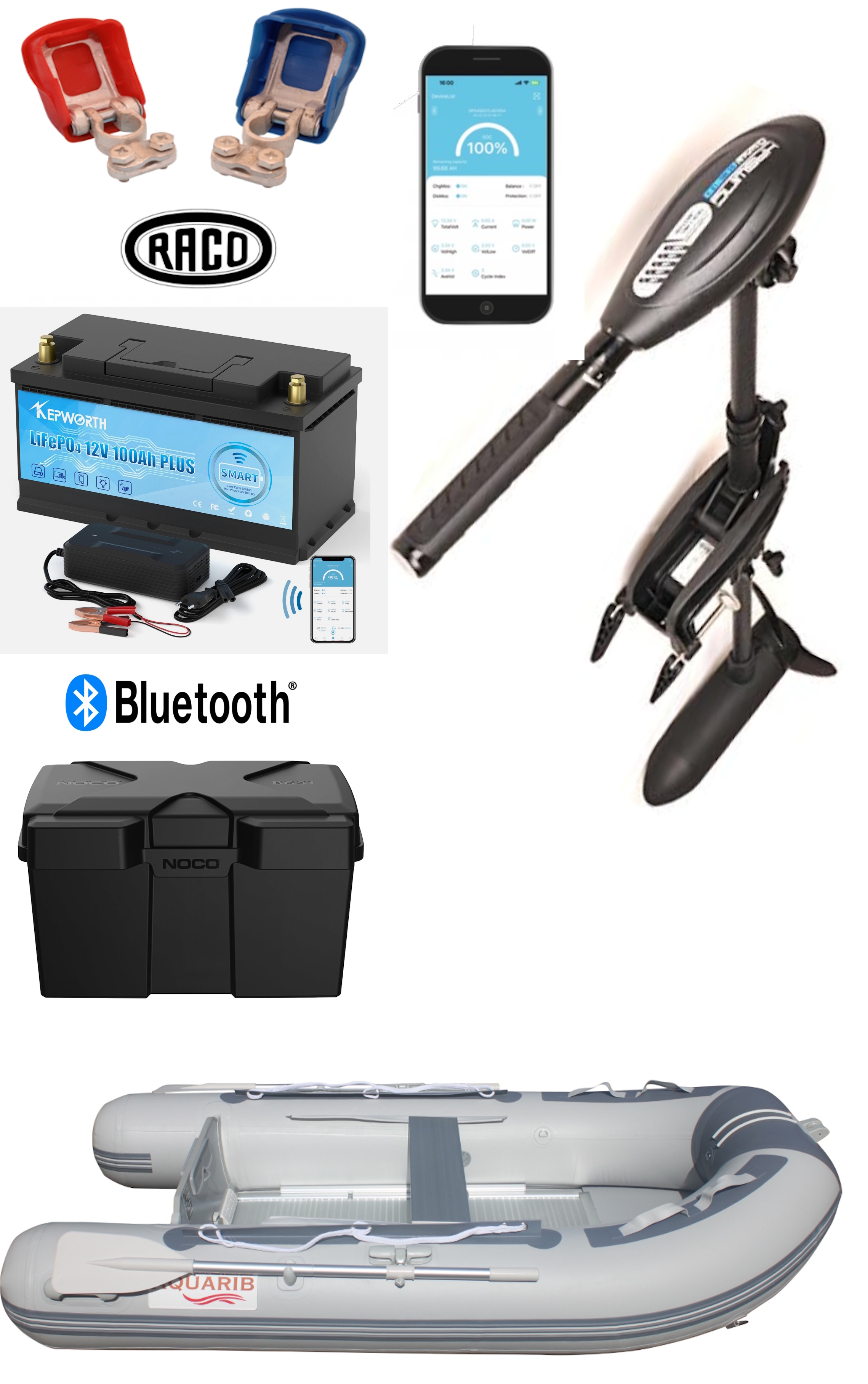 AQUARIB Extreme 250 NEUES MODELL & Haswing 55 lbs LITHIUM Motor-Set Komplettes, fahrbereites Paket!